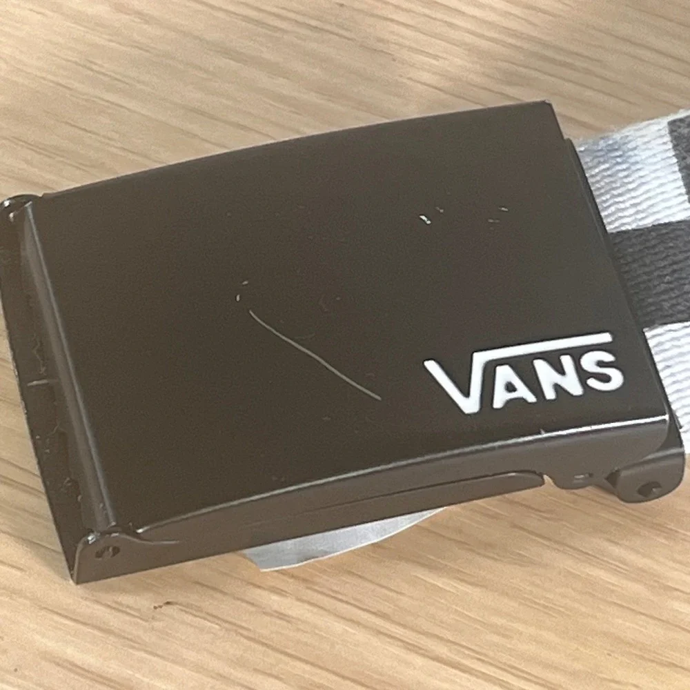 Vans Checkerboard Web Belt Black White One Size Skater Streetwear Accessory